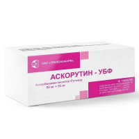Аскорутин-УБФ таблетки 50мг+50мг N50