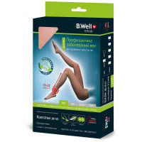 B.Well Колготки MED JW-321 компрессионные прозрачные 22-32 мм рт.ст. 2 класс р.3 Nero