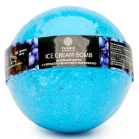 Fabrik cosmetology Шарик бурлящий для ванны с ароматом черничного мороженного Ice Cream Bomb 120г