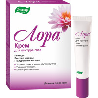 Лора крем для контура глаз с пептидами 15г
