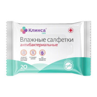 Клинса салфетки влажные антибактериальные N20