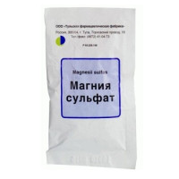 Магния сульфат порошок д/сусп д/внут прим 25г N1
