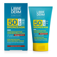 LibreDerm Бронзиада Крем солнцезащитный SPF50 с Омега 3-6-9 и термальной водой 150мл