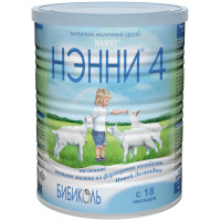 НЭННИ 4 сухой молочный напиток на основе козьего молока для детей от 1,5лет 800г