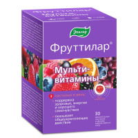 Фруттилар Мультивитамины пастилки жевательные в форме мармеладных ягод 4г N30