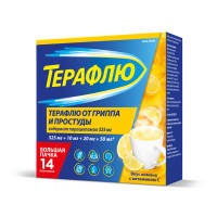 Терафлю от гриппа и простуды порошок лимон N14