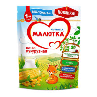 Малютка каша молочная кукурузная 220г