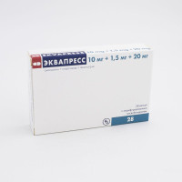 Эквапресс капсулы с модифицированным высвобождением 10мг+1,5мг+20мг N28