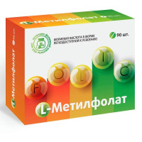 L-метилфолат таблетки 165мг №90
