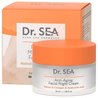 Dr.Sea Крем для лица с ретинолом коллагеном и гиалуроновой кислотой антивозрастной ночной 50мл