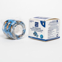 EM-FIX KREP бинт медицинский эластичный компрессионный самофиксирующийся 5смх4,5м рисунок