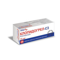 Клопидогрел-СЗ таблетки п.п.о. 75мг N28