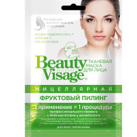 Фитокосметик Beauty Visage Маска для лица тканевая мицеллярная фруктовый пилинг N1