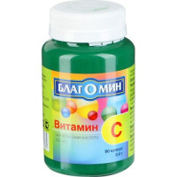 Благомин Витамин C (Аскорбиновая Кислота) 300мг капсулы 0,4Г N90