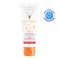 Виши Капиталь Идеаль Солей Антивозрастной уход 3в1 с антиоксидантами SPF50 50мл