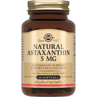 Солгар Астаксантин 5мг из микроводоросли капсулы 255мг N60