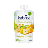 Кабрита Пюре фруктовое с козьими сливками Фруктовый смузи 100мл