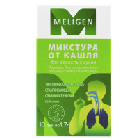 Микстура от кашля сухая для взрослых порошок для раствора для внутреннего применения 1,47г N10 пак Мелиген