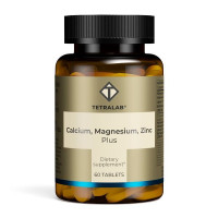 Tetralab Кальций + Магний + Цинк плюс таблетки 1600мг №60