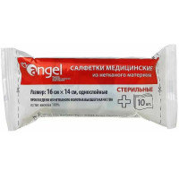 Салфетки стерильные 16х14см нетканые однослойные N10 Angel