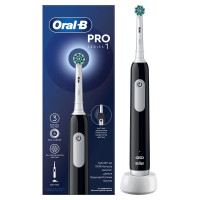 Oral-B Щетка зубная электрическая PRO 1 Crossaction тип 3791 с зарядным устройством тип 3757 черный №1 + голубой №1
