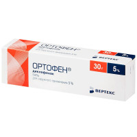 Ортофен гель для наружн применения 5% 30г N1 туба