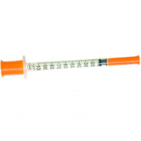 Шприц инсулиновый 1мл U100 с интерг иглой 29G 0,33Х12,7 SFM N100 (534250)