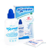 Долфин устройство для промывания носа для взрослых 240мл+ср-во 2г N10