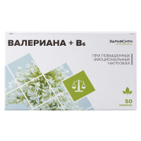 Валериана + В6 таблетки 94 мг №50 Здравсити