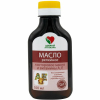 Добрый Аптекарь Масло для волос репейное с касторовым маслом и витаминами А и Е 100мл