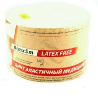 LAUMA Бинт эластичный медицинский ВР 8х500 см