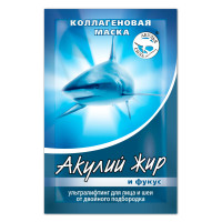 Акулий жир маска коллагеновая Фукус ультралифтинг для лица и шеи саше №1
