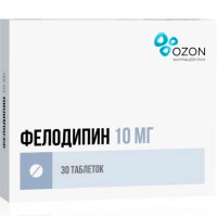 Фелодипин таблетки пролонг п/о 10мг N30 Озон