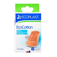 Ecoplast Набор эластичных пластырей Ecocotton 72Х38мм №10