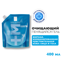 La Roche Posay Эфаклар Гель очищающий пенящийся 400мл рефил