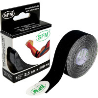 Кинезио тейп SFM-Plaster на хлопковой основе 2.5х500см черный