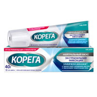 Корега крем для фиксации зубных протезов Нейтральный вкус 40г