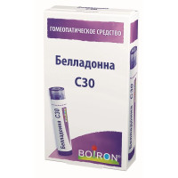 Белладонна С30 Гомеопатический монокомпонентный препарат гранулы гомеопатические 4г