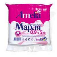 Марля медицинская отрез нестерильная 90смх5м Амелия