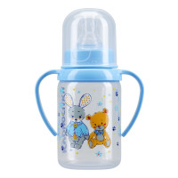 Курносики бутылочка полипропиленовая с ручками и силиконовой соской 6+ 125мл 11134