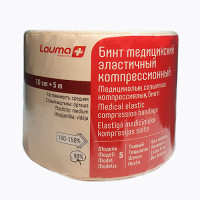 Бинт эластичный компрессионный Lauma модель 5 средней растяжимости 10смх5м