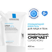 La Roche Posay Липикар Синдет АП+ Крем-гель очищающий для лица и тела для сухой и атопичной кожи сменный блок 400мл