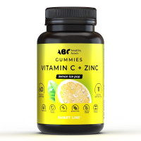 Авс Хэлси Фуд Витамин С + цинк со вкусом фруктов и ягод мармеладные пастилки жевательные 3г №60