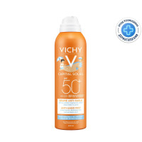 Vichy Капиталь Идеал Солей спрей-вуаль солнцезащитный Детский Анти-песок SPF50 200мл