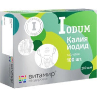 Витамир Калия йодид 200 таблетки N100