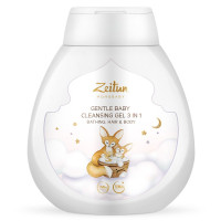 Zeitun Mom&Baby Гель детский нежный 3в1 для купания очищения волос и тела 250мл