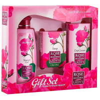 Rose of Bulgaria набор мыло натуральное косметическое 50г + гель для душа 100мл + крем для лица дневной 30мл