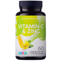 Livs Витамин С плюс Цинк пастилки пектиновые со вкусом лимонного мороженного N60