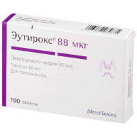 Эутирокс таблетки 88мкг N100