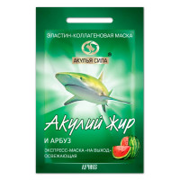 Акулий жир и арбуз маска эластин-коллагеновая освежающая саше №1
